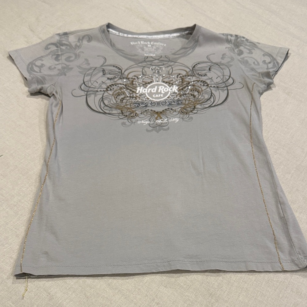 Hard Rock Cafe Graphic Gray Women's Tee